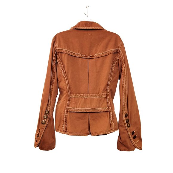 Twill Twenty Two Jacket Brown Military Jacket Size Medium - Picture 4 of 9